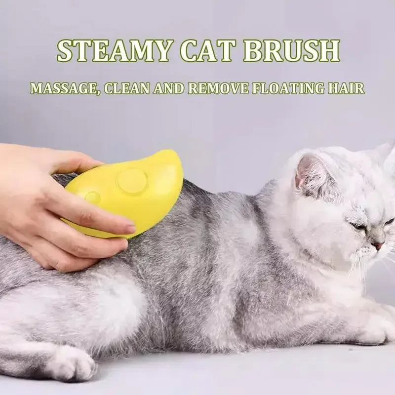 Steamy Brush for Cat and Dog